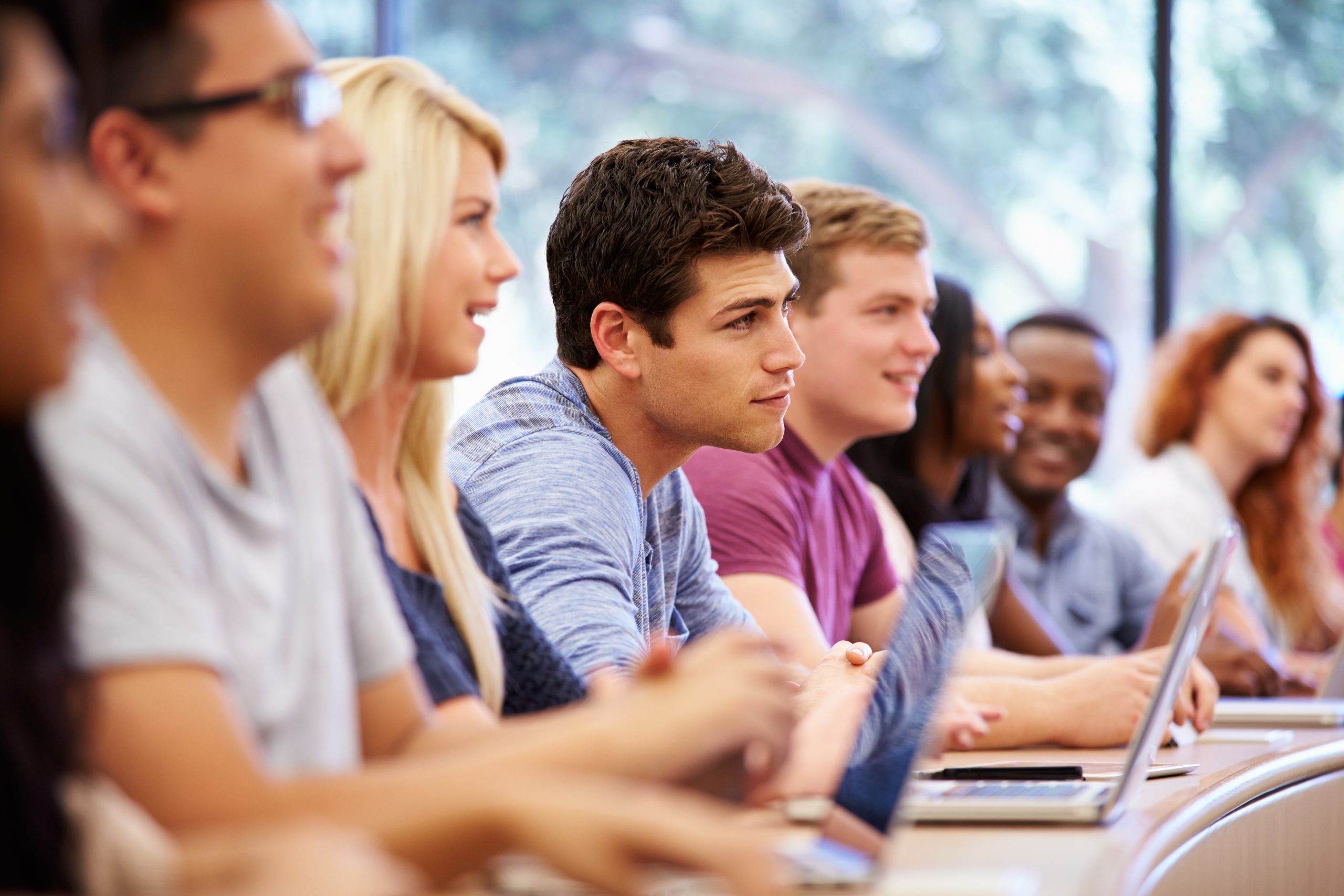 students listening to a seminar