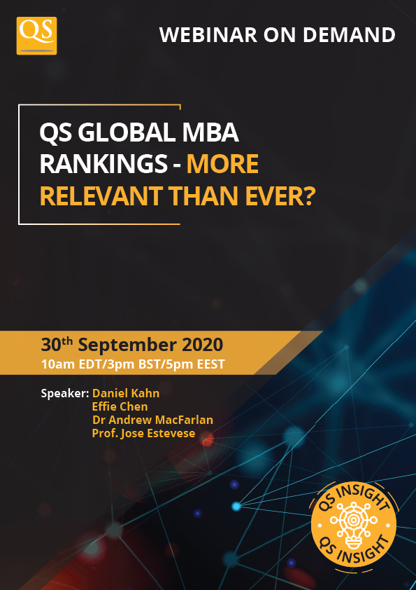 QS Global MBA Rankings More Relevant than Ever?