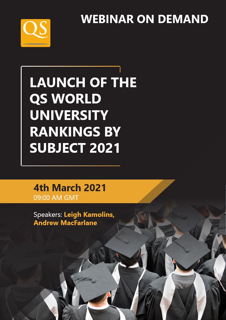 Rankings subject by world qs university QS World