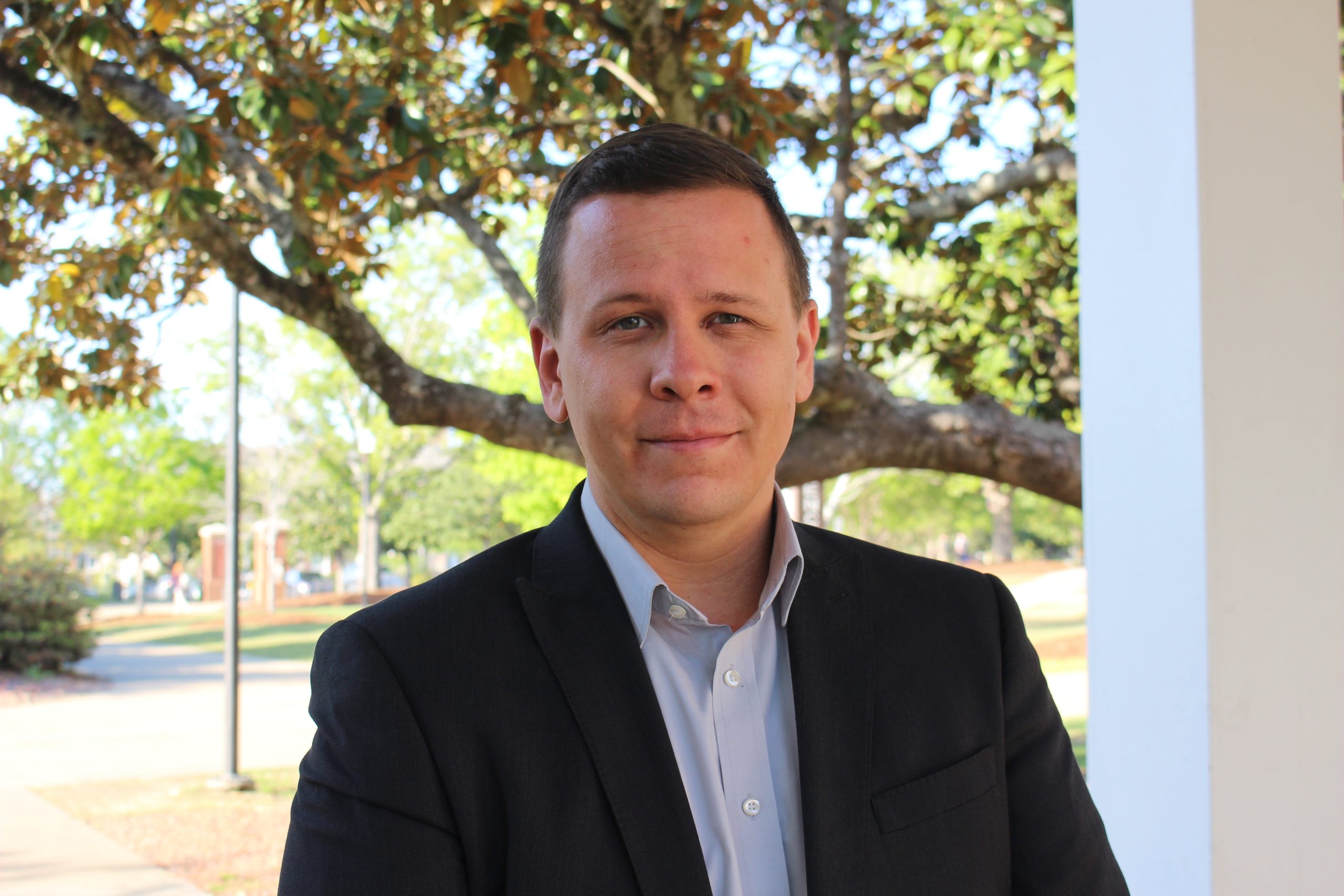 Portrait photo of Felix Jelen, Assistant Vice President of Global Engagement at Mercer University.